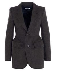 Balenciaga Hourglass Single-breasted Blazer - Natural