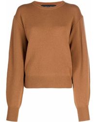 FEDERICA TOSI Brown Jumper With Balloon Sleeves
