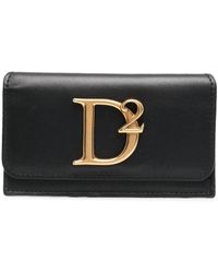 DSquared² Black D2 Logo-plaque Wallet