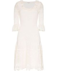 alexander mcqueen white lace dress