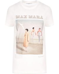 Max Mara White Cotton T-shirt
