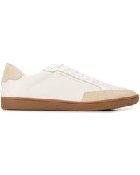 saint laurent andy perforated leather sneakers
