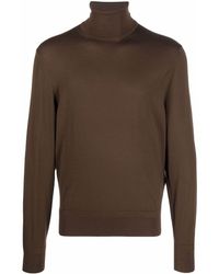 Tom Ford Long-sleeve Roll-neck Top - Brown