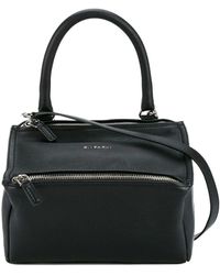 Givenchy Small Pandora Bag In Grained Leather - Black