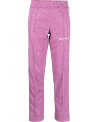 Pantaloni sportivi con glitter di Palm Angels in Rosa | Lyst