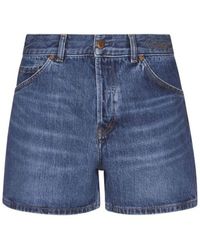 Chloé High Waisted Blue Denim Shorts