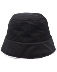 Rick Owens DRKSHDW Black Raw-edge Zip-detailed Bucket Hat