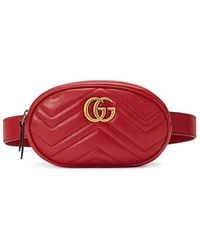 red gucci fanny pack