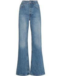 Paco Rabanne High-rise Wide-leg Jeans - Blue