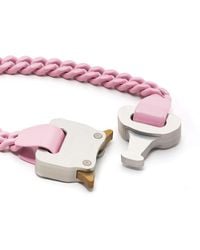 1017 ALYX 9SM Pink Logo Buckle Bracelet
