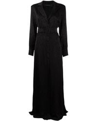 FEDERICA TOSI Motif-print Belted Dress - Black