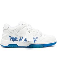 Off-White c/o Virgil Abloh Blue Sneakers Out Of Office 'ooo' - White