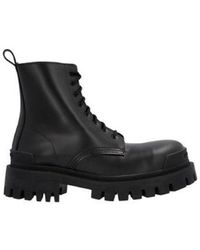 balenciaga combat boots womens