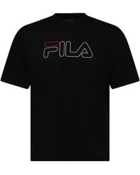 Fila - Harrison Wordmark Crew Neck Jersey T-Shirt - Lyst