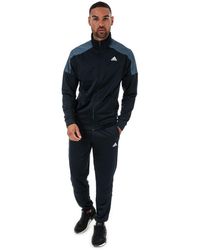 adidas basic poly tracksuit mens