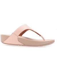 Fitflop - Lulu Leather Toe Thong Sandals - Lyst