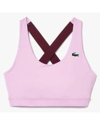 Lacoste - Breathable Stretch Bralette - Lyst