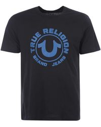 True Religion - Hd Horseshoe Logo Crew Neck T-shirt - Lyst