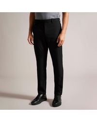 Ted Baker - Ngolo Irvine Slim Fit Flannel Trousers - Lyst