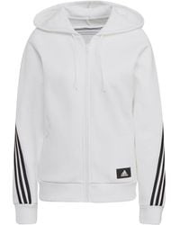 adidas - Future Icons 3 Stripes Hooded Track Top - Lyst