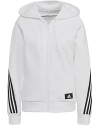 adidas - Future Icons 3-stripes Hooded Track Top - Lyst