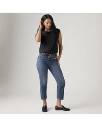 Levi's - 501 Crop Lightweight Straight Leg Jeans - Lyst