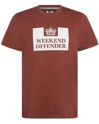 Weekend Offender - Mcmoney Lettering Graphic Crew Neck Short Sleeve T-Shirt - Lyst