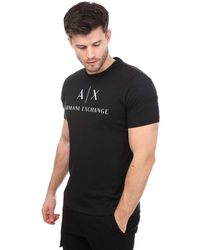 Armani - Large Logo T-shirt - Lyst
