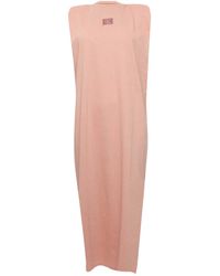 Calvin Klein - Padded Shoulder Jersey Dress - Lyst