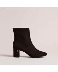 Ted Baker - Neomie Suede Block Heel Ankle Boots - Lyst