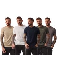 Nicce London - Buena 5 Pack T-Shirts - Lyst