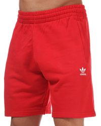 adidas Originals Trefoil Essentials Shorts - Red
