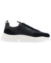 Ted Baker - Cyclew Webbing Leather & Suede Trainers - Lyst