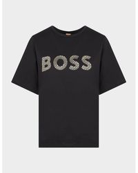 BOSS - Monogram Logo Print T-shirt - Lyst