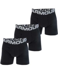 Under Armour - 3 Pack Ua Charged Cotton 6 Inch Boxers - Lyst