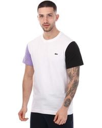Lacoste - Regular Fit Colour-block T-shirt - Lyst