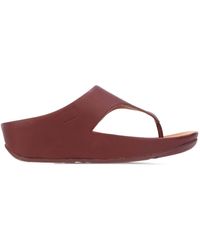 Fitflop - Shuv Leather Toe-post Sandals - Lyst