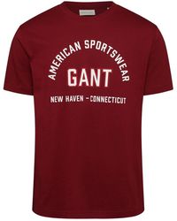 GANT - Printed Graphic T-Shirt - Lyst