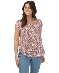 ONLY - Vic Short Sleeve Floral Top - Lyst