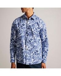 Ted Baker - Uldale Long Sleeve Paisley Shirt - Lyst