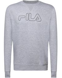 Fila - Jude Logo Print Crew Neck Sweatshirt - Lyst