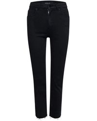 Replay - Slim Fit Cigarette Cropped Jeans - Lyst