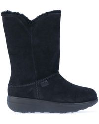 Fitflop - Mukluk Shearling-lined Suede Calf Boots - Lyst