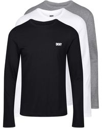 DKNY - 3-pack Long Sleeve Warrior T-shirt - Lyst
