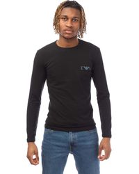 Emporio Armani - Slim-Fit Long Sleeve T-Shirt - Lyst