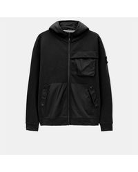 Weekend Offender - Daponte Overlay Zip Hoodie - Lyst