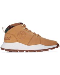 Timberland Lace Brooklyn City Mid Boots in Light Brown (Brown) for Men |  Lyst UK