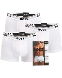 BOSS - 3 Pack Stretch Cotton Boxer Trunks - Lyst