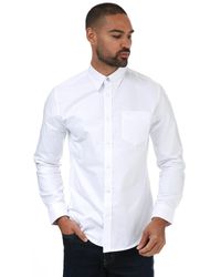Ben Sherman Ls Oxford Shirt - White