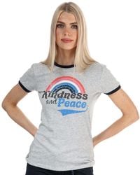 Brave Soul Kindness And Peace T-shirt - Grey